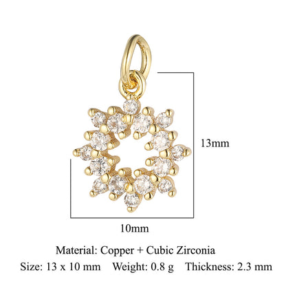 Cat Snake Copper Zircon Ornament Accessories Pendants