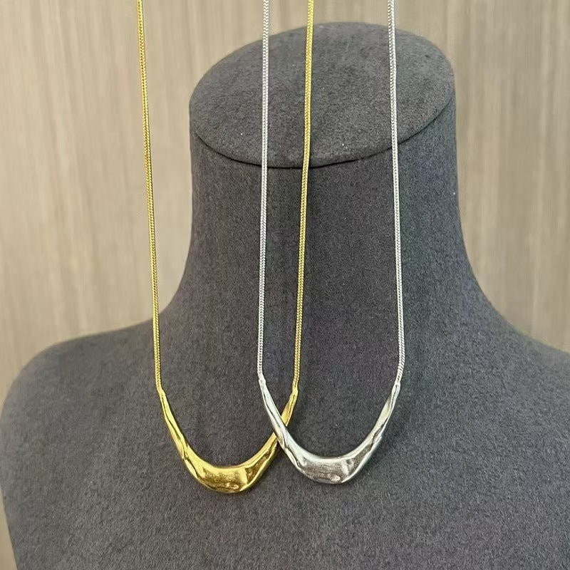 Simple Snake Bones Chain Temperamental Cold Necklaces