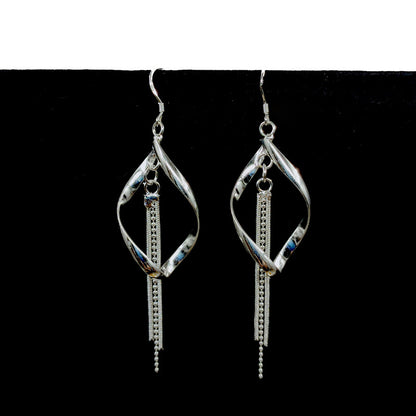 Crystal Imitation Sier Minority Phoenix Ancient Earrings