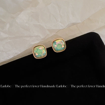 Women's Advanced Crystal Zircon Ear Combination Retro Exquisite Rings