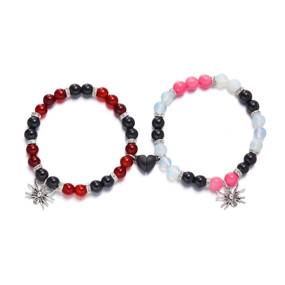 Cartoon Heart-shaped Magnetic Fashion Couple Hand Bracelets