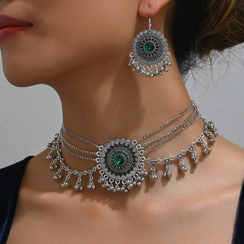 Style Vintage Luxury Indian Wedding Party Necklaces