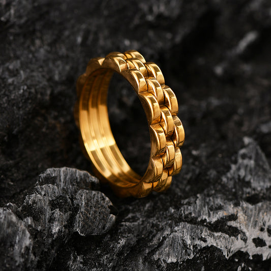 Titanium Steel Personality Watch Band Man's No Fading Rings