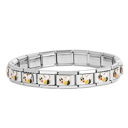 Santa Snowman Series Welding Module Stainless Bracelets