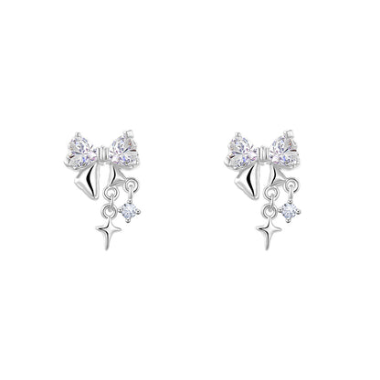 Titanium Steel Gold Ear Bone Butterfly Earrings