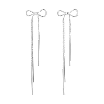 Women's Fairy Long Ear Line Tassel Minimalism Earrings