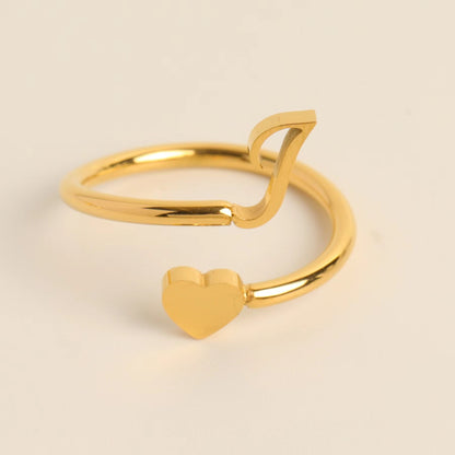 Three-dimensional Love Little Finger Open Adjustable Rings