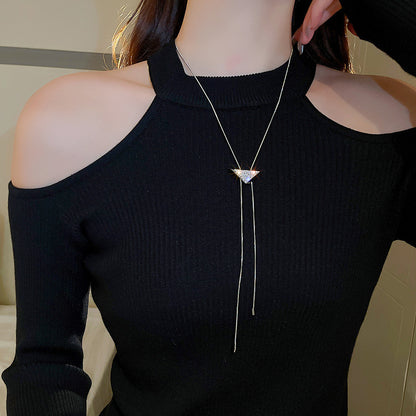 Pearl Tassel Fashion Sweater Chain Temperamental Necklaces