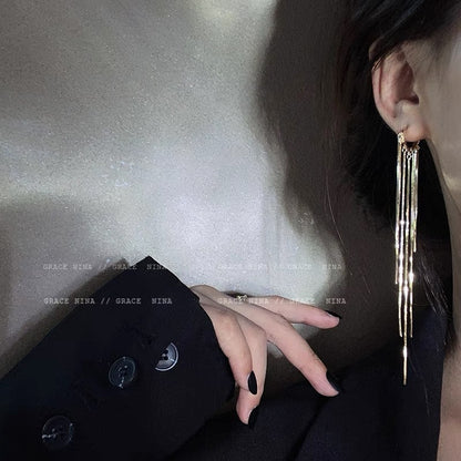 Cool Style Temperament Long Fringe Trendy Earrings