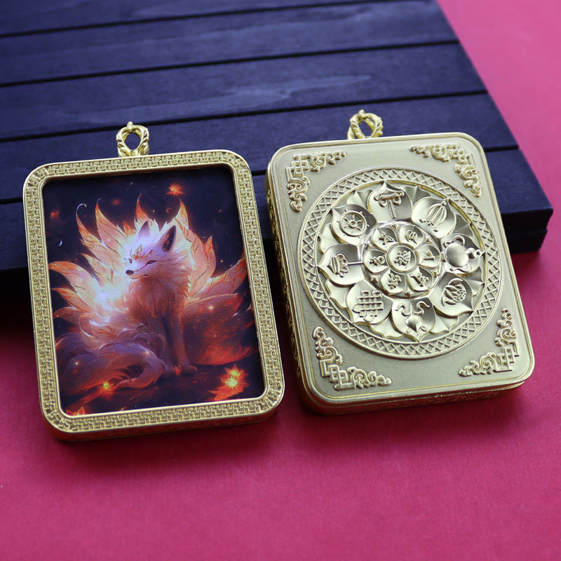 Ethnic Style Golden Fox Previous Life Pendants