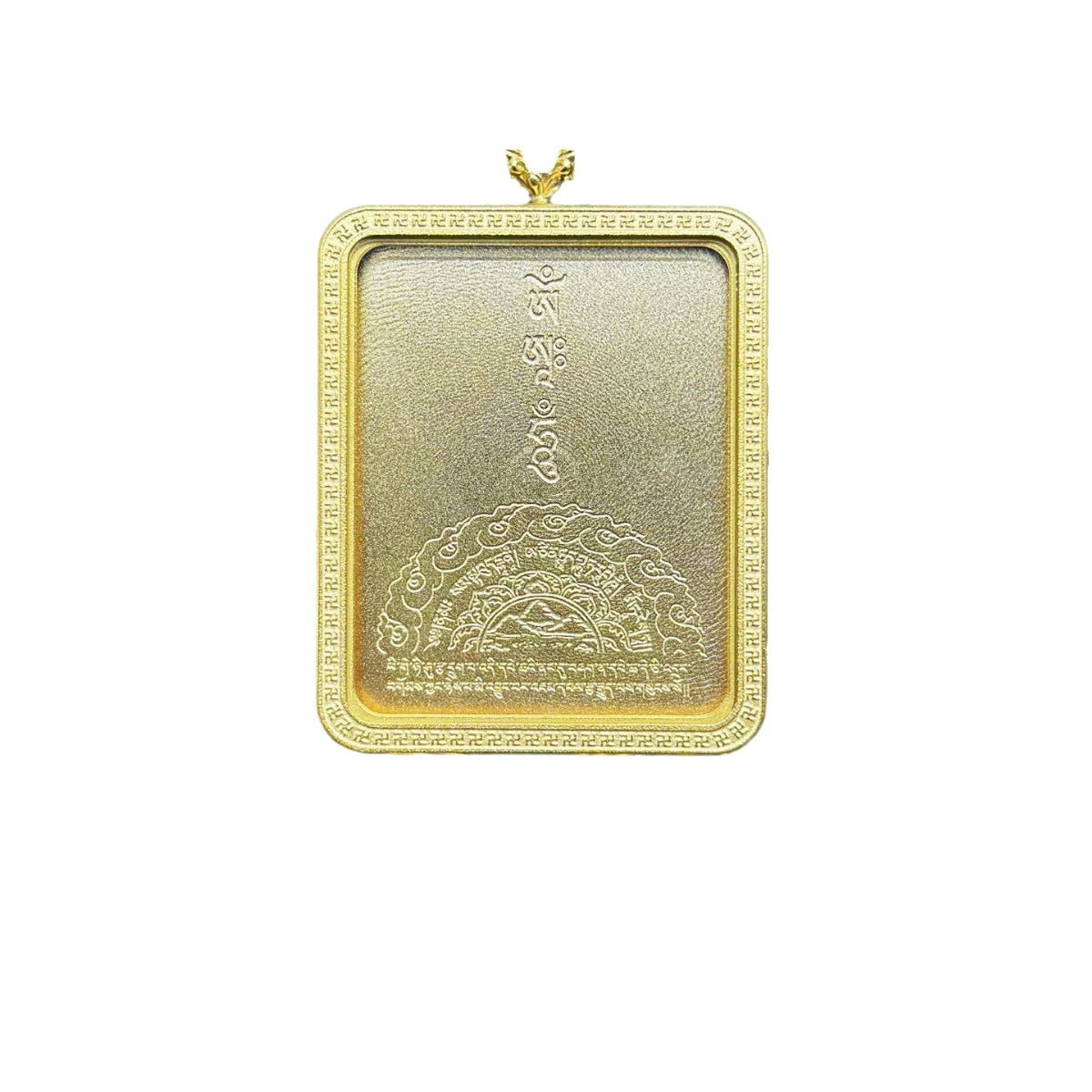 Gold Tangka Box Hanging Piece Titanium Steel Pendants