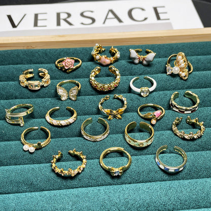 Butterfly Flower Female Design Fashion High Rings