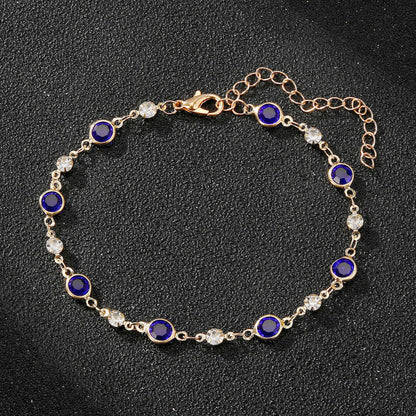 Fashion Ornament Inlaid Gemstone Personalized Accessories Colorful Bracelets