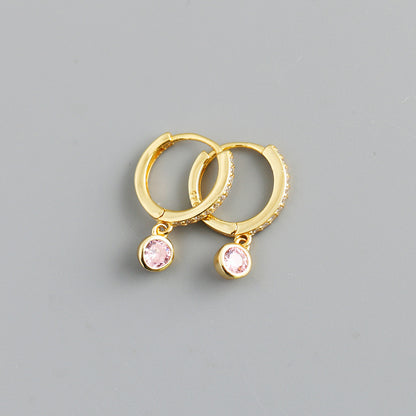 Female Sier Temperament French Trendy Light Earrings