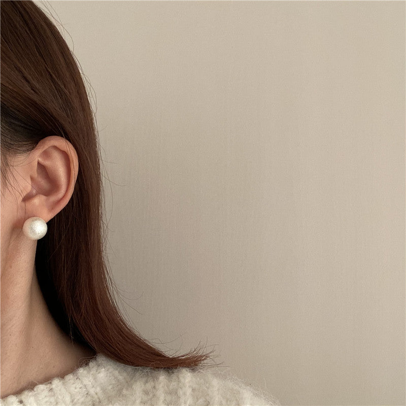 Cotton Vintage Texture Pearl Grace Ear Entire Earrings