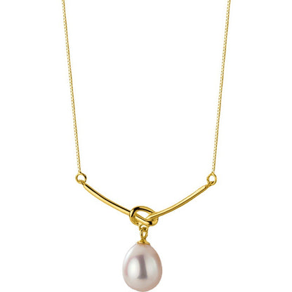 Women's High-grade Bends Hitches Pearl Elegant Style Necklaces
