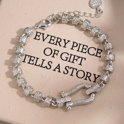 Luxury Personality Ancient Gold U-shaped Horseshoe Female Bracelets