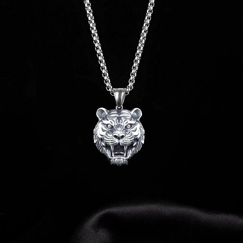 Men's Tiger Head Personalized Hip Hop Simple Necklaces