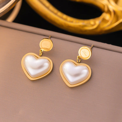 Steel Furnace Electroplating Heart Love Female Necklaces