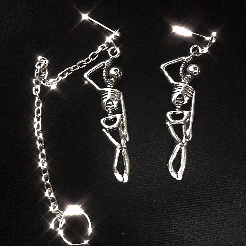 Goth Punk Female Exaggerated Disco Hip Hop Earrings