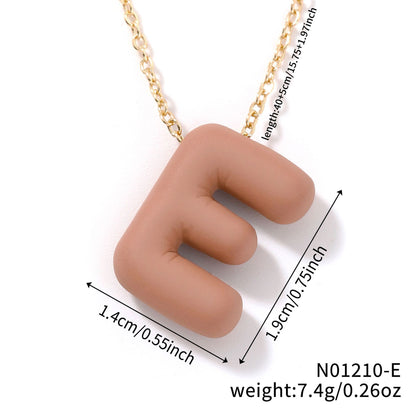 Comfortable Fashionable Personalized Trendy Simple Letter Necklaces