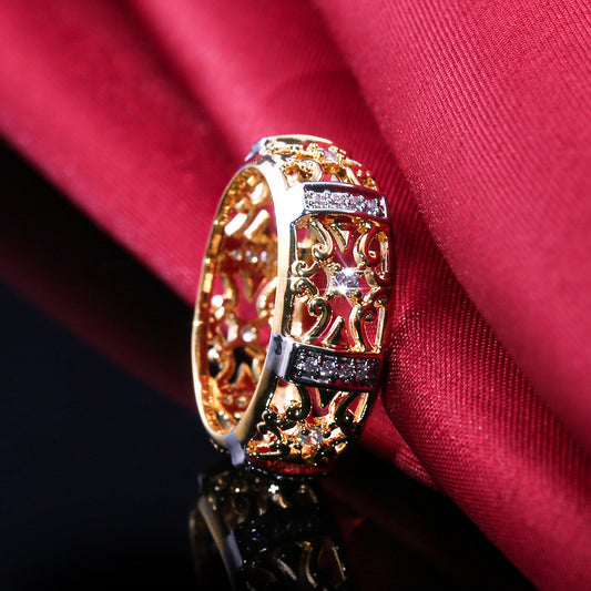 Two-color Electroplated Hollow Pattern Color Separation Rings