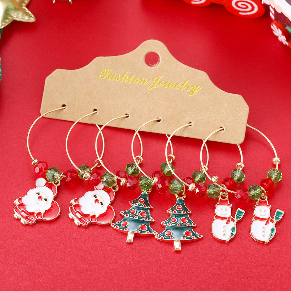 Simple Christmas Holiday Fashion Creative Festival Earrings