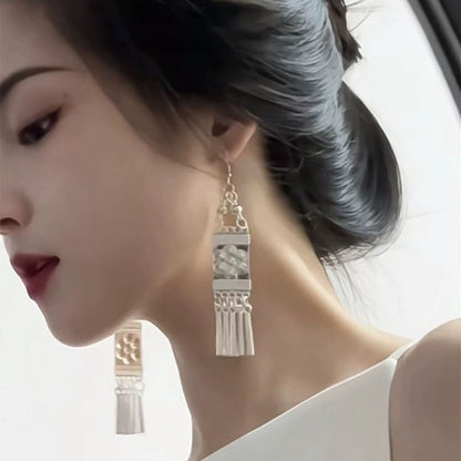 Chinese Style Beauty Long Type Imitation Earrings