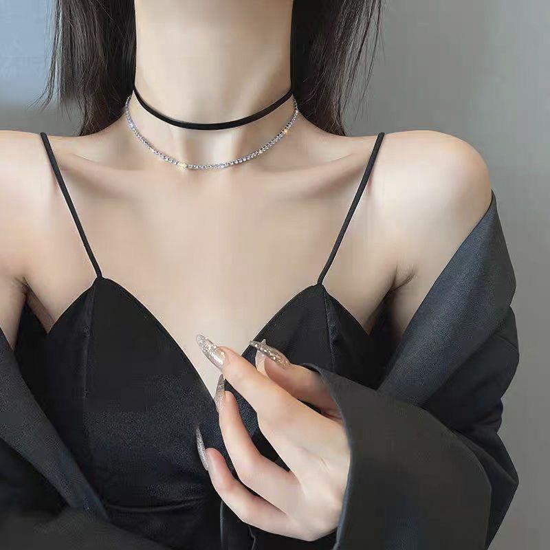 Leather Rope Short Female Neck Band Necklaces