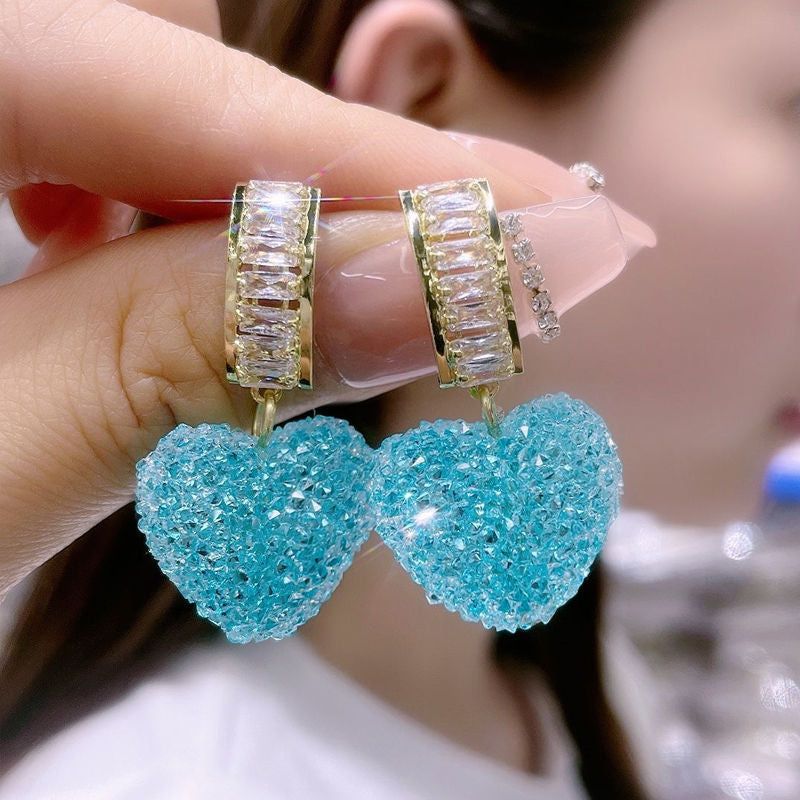 Love Granulated Sugar Ear Elegant High Earrings