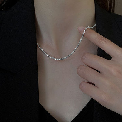 Women's For Light Luxury Minority Sier Clavicle Chain Necklaces