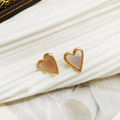 Copper Plated Gold Personalized Simple Metal Earrings