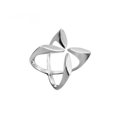 Four-leaf Female Simple Grace Personality Design Rings