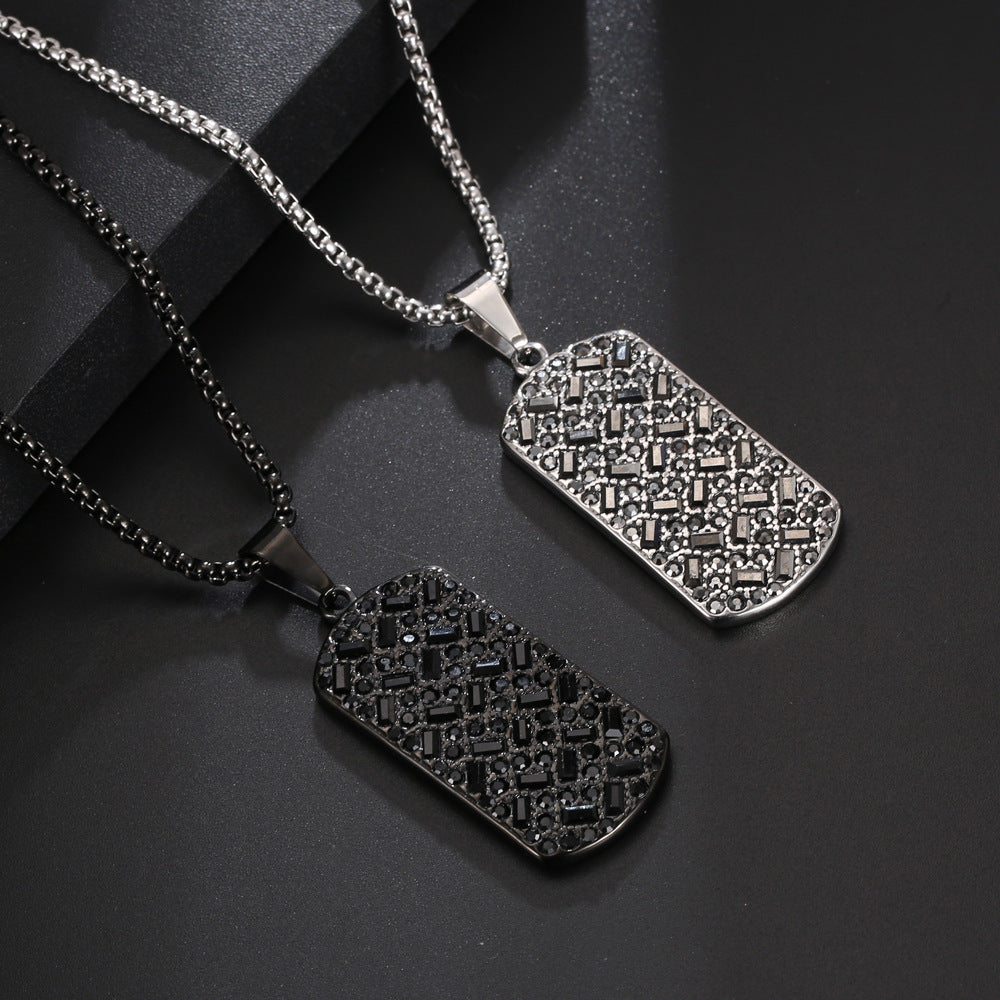 Men's Titanium Steel Trendy Cool Hip Hop Pendants