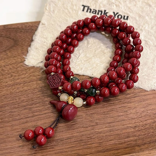 Women's Chinese Style Imitation Cinnabar Gourd Fu Bracelets