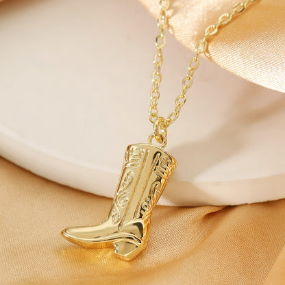 Fashion Personalized Boots Vintage Denim High Heels Pendants