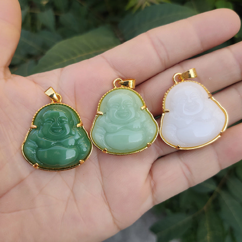 Women's & Men's Imitation Jade Ethnic Style Couple Sweater Pendants