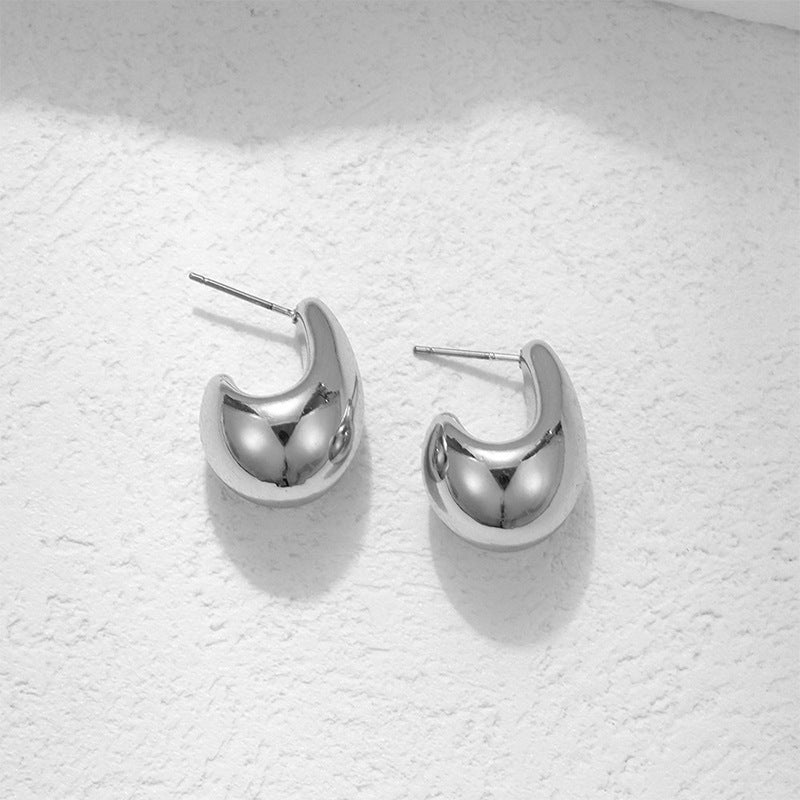 Drop-shaped Simple Cold Style Atmosphere Ear Earrings