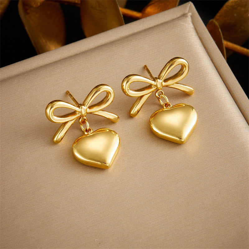 Style Fashion Design Gold-plated Stainless Steel Earrings