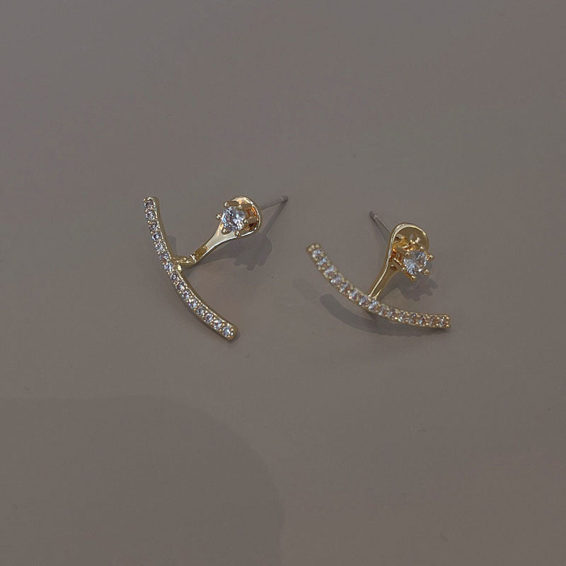 Zircon Female Summer Unique Niche Temperament Earrings