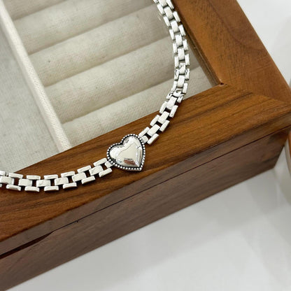 Simple Personality Chain Heart Female Temperament Wild High Bracelets