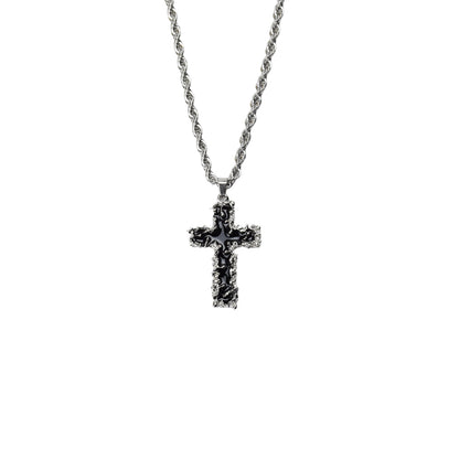 Men's Ear Accessories Magma Cross Titanium Steel Pendants