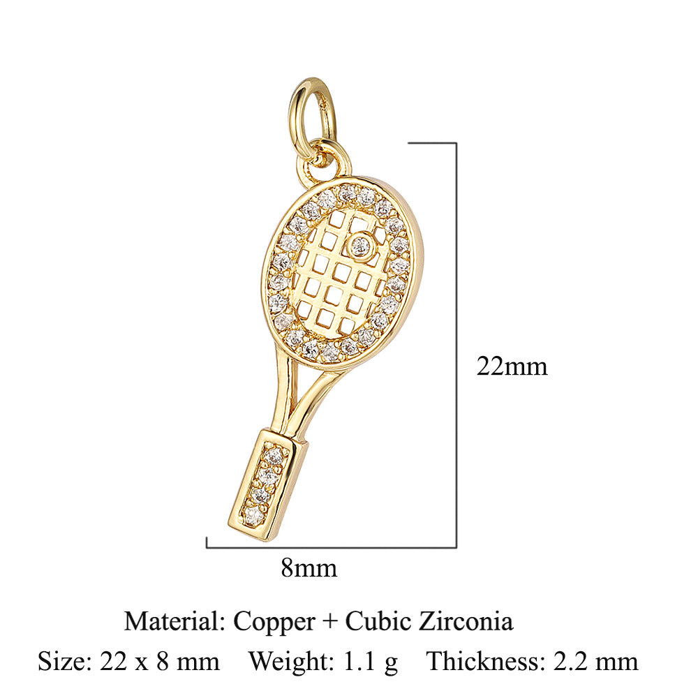 Cat Snake Copper Zircon Ornament Accessories Pendants