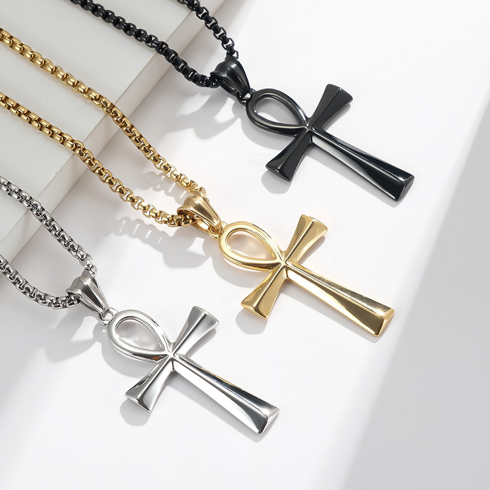 Stainless Steel Cross Personalized Minority Titanium Pendants