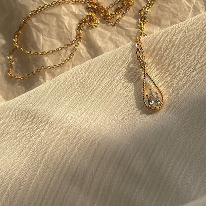 Zircon Water Drop Super Fairy Female Necklaces