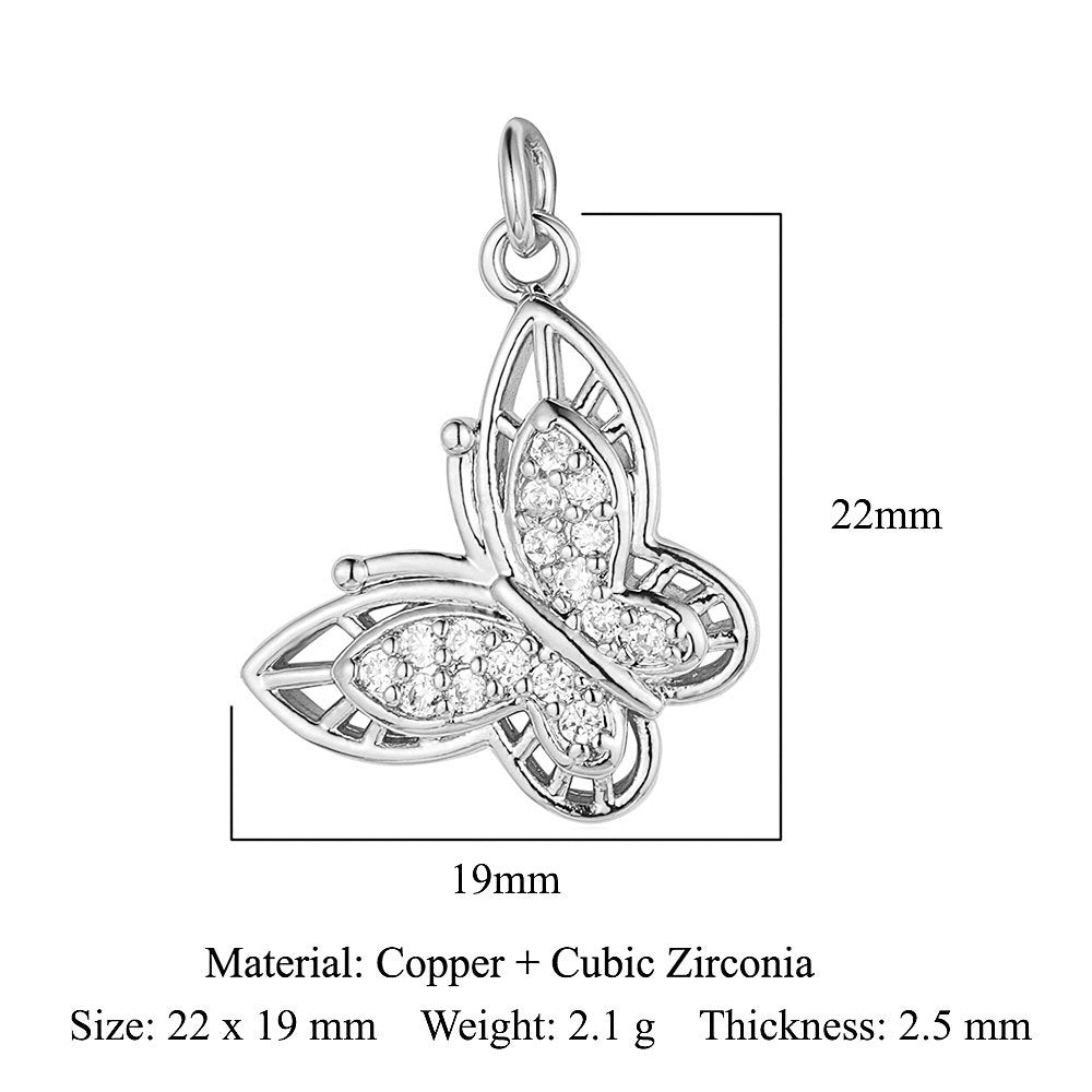 Cat Snake Copper Zircon Ornament Accessories Pendants