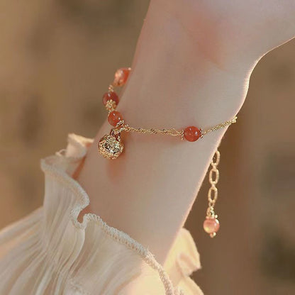 Women's Bell Imitation Yu Retro Blessing Card Bracelets