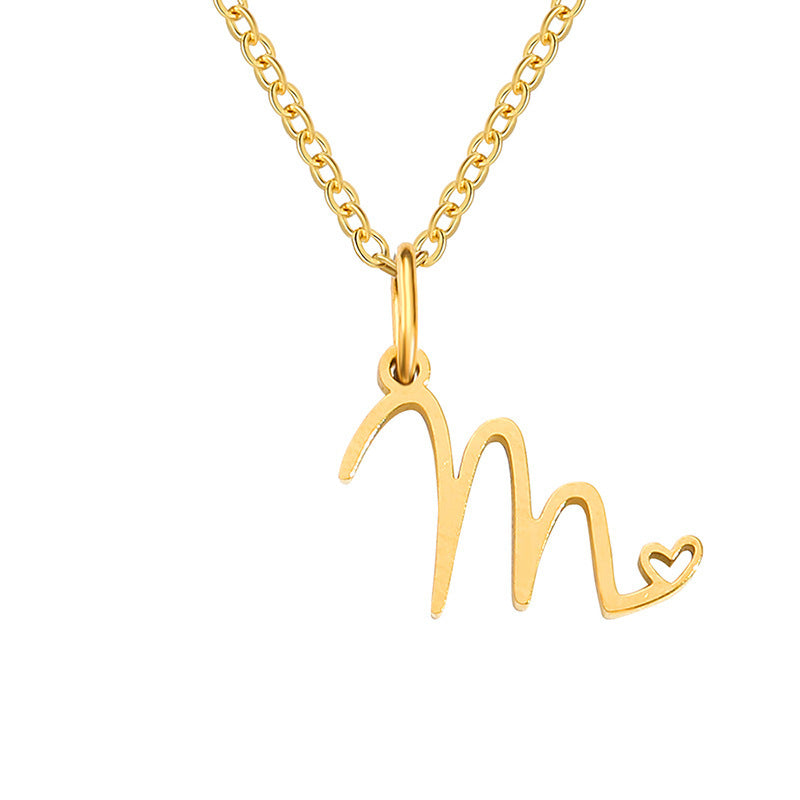 Letter Female Personalized Minority Clavicle Chain Pendants