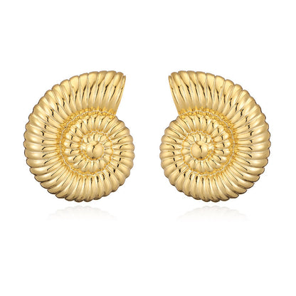 Women's Style Conch Fishbone Ear Exaggerated Personalized Earrings