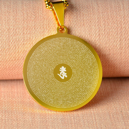 Mantra Bodhisattva Huang Cai Green Tara Pattern Can Pendants